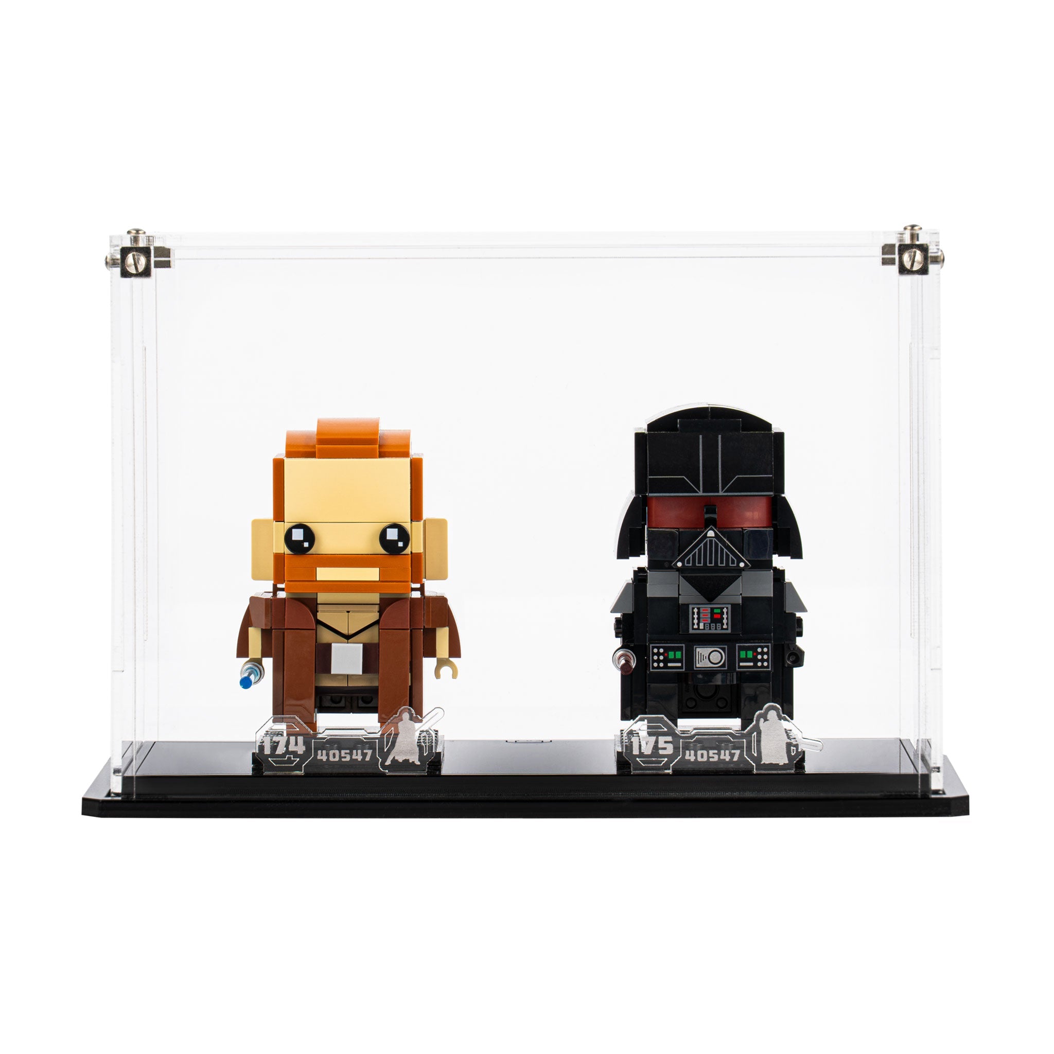 Display Case for LEGO® Brickheadz Obi-Wan Kenobi™ & Darth Vader™ (40547)