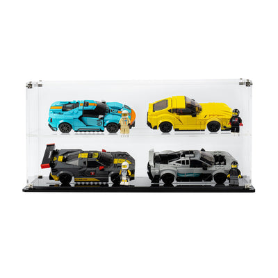 Display Case for 4x LEGO® Speed Champions Cars (2x2)