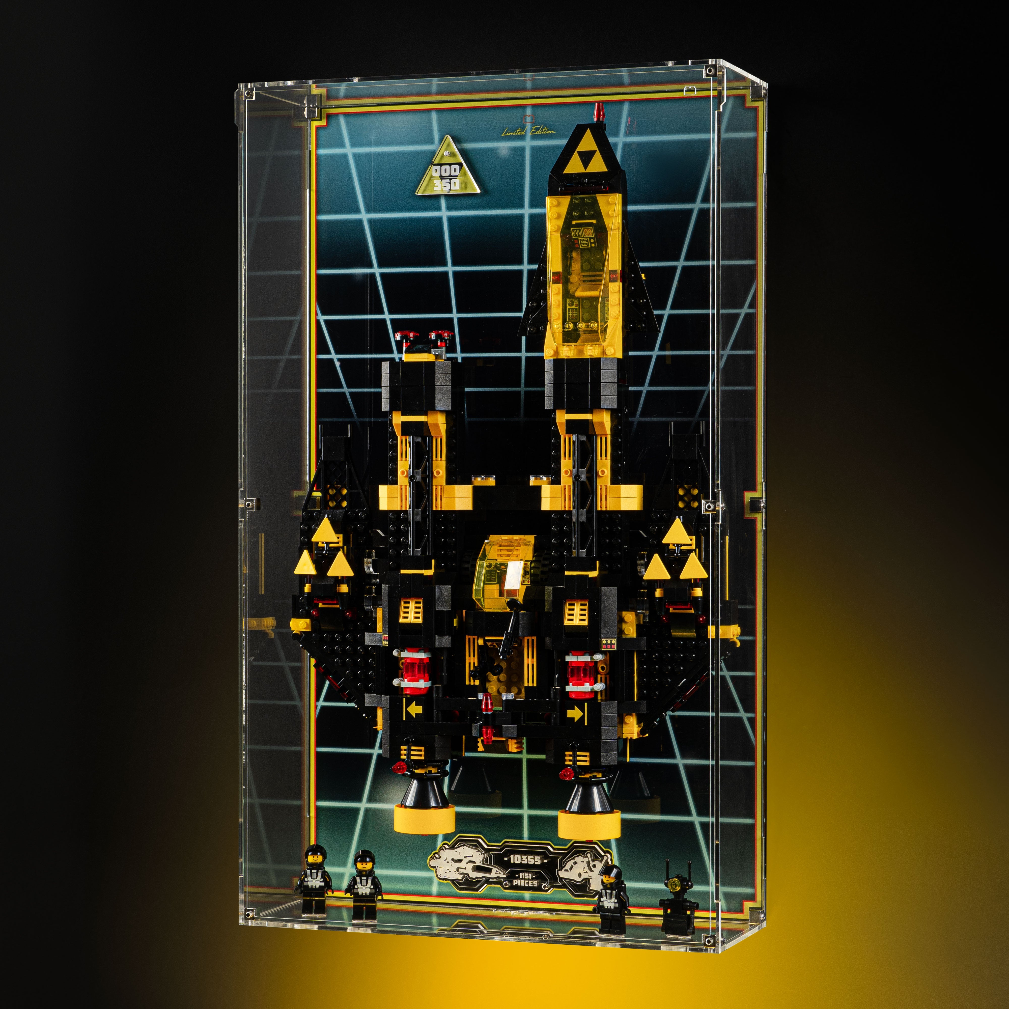 Limited Edition Wall Mounted Display Case for LEGO® Icons: Blacktron Renegade (10355)