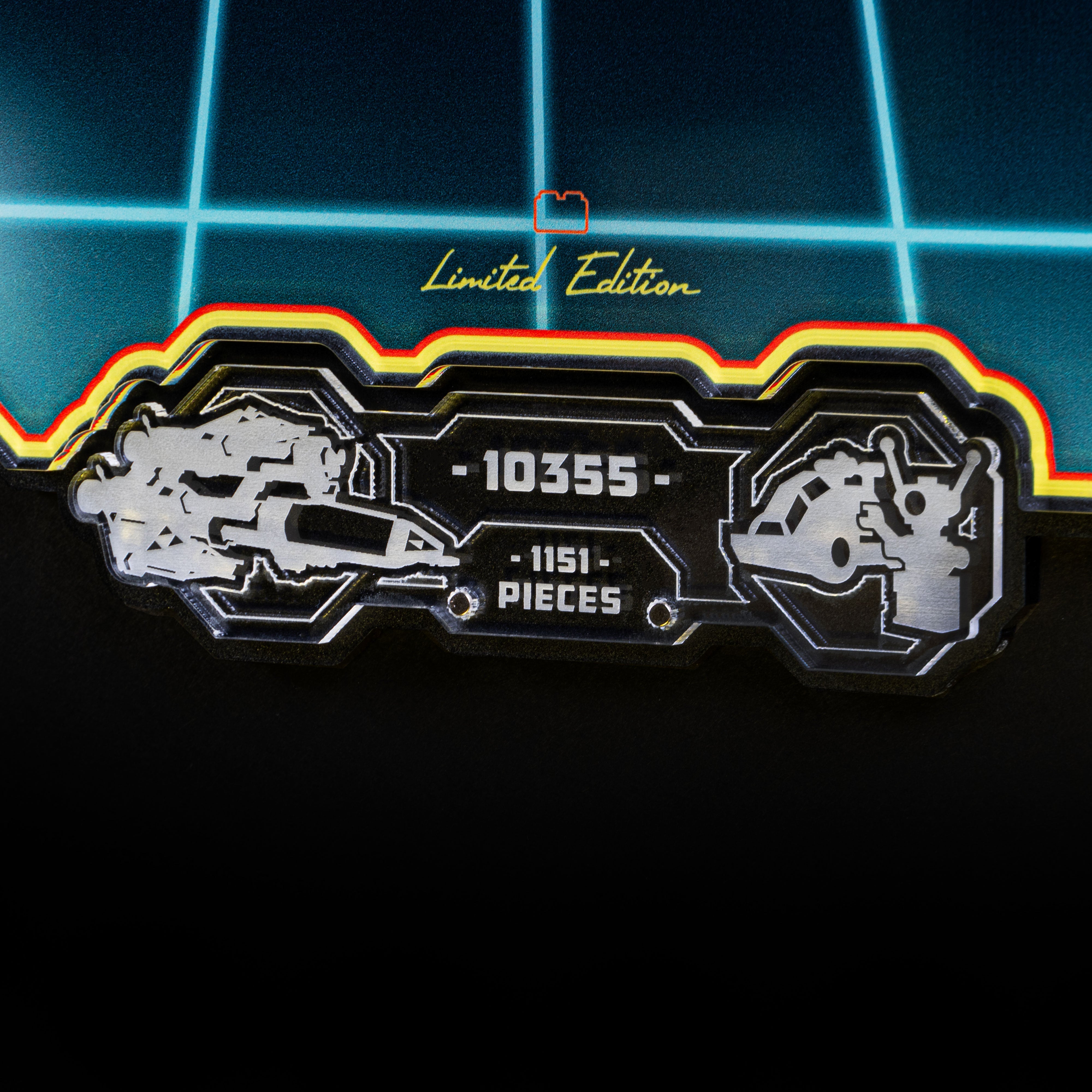 Limited Edition Wall Mounted Display Stand for LEGO® Icons: Blacktron Renegade (10355)