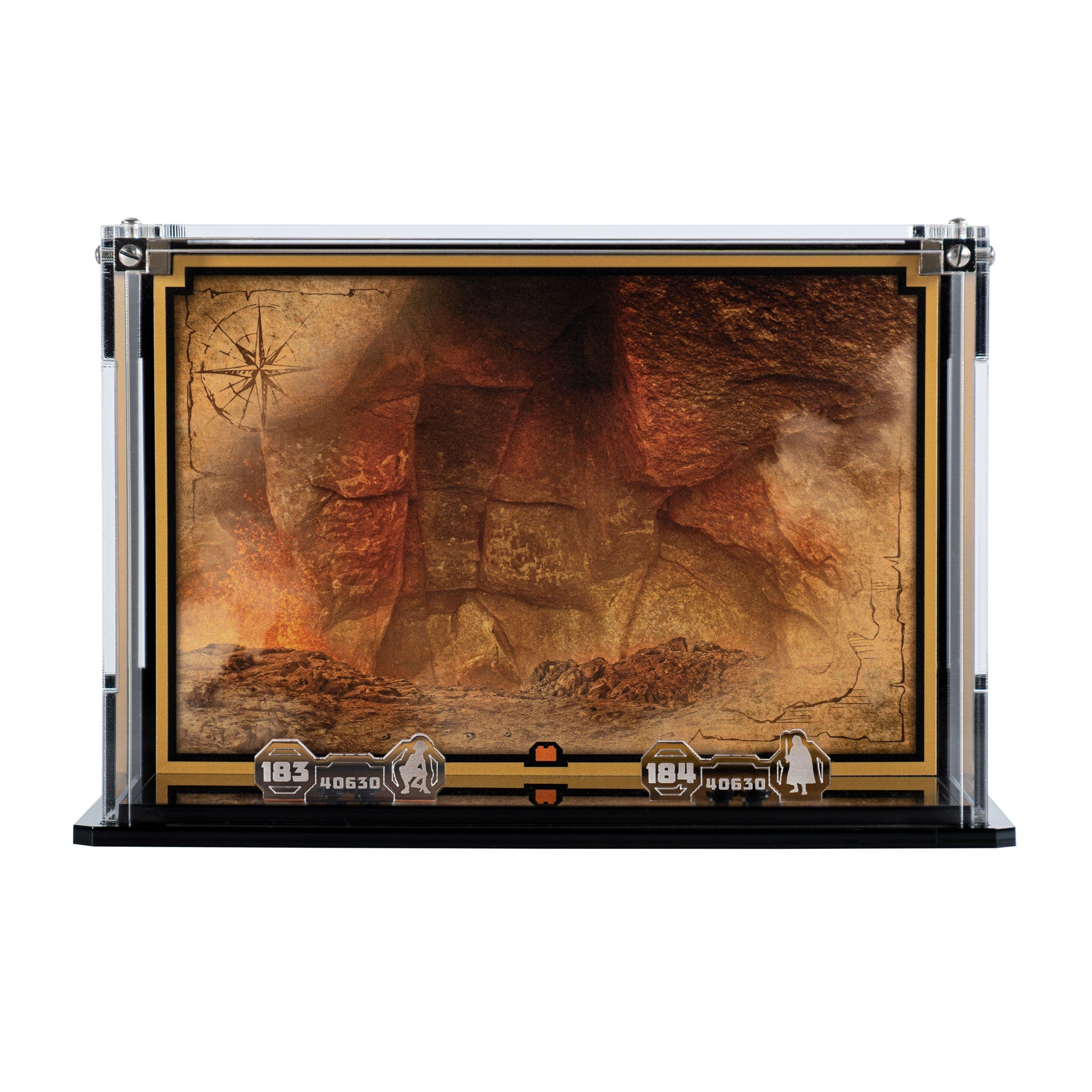 Display Case for LEGO® Brickheadz: Frodo™ & Gollum™ (40630)