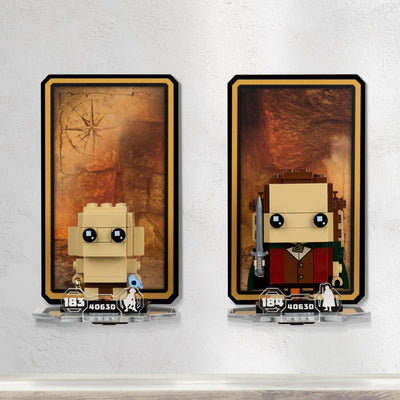 Wall mounted Display for LEGO® Brickheadz: Frodo™ & Gollum™ (40630)