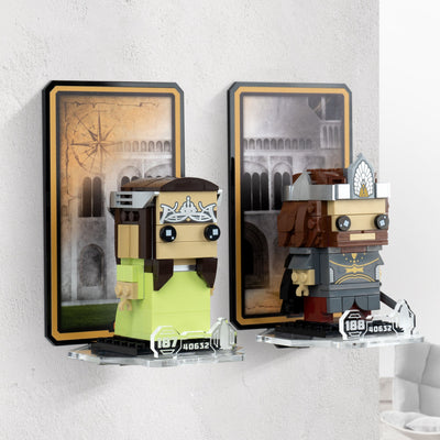 Wall mounted Display for LEGO® Brickheadz: Aragorn™ & Arwen™ (40632)