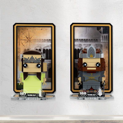 Wall mounted Display for LEGO® Brickheadz: Aragorn™ & Arwen™ (40632)