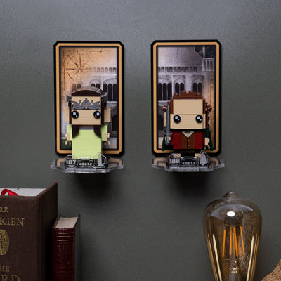 Wall mounted Display for LEGO® Brickheadz: Aragorn™ & Arwen™ (40632)