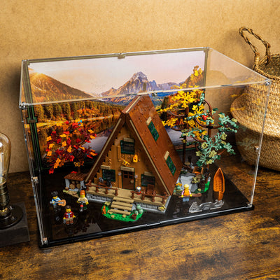Display Case for LEGO® Ideas: A-Frame Cabin (21338)