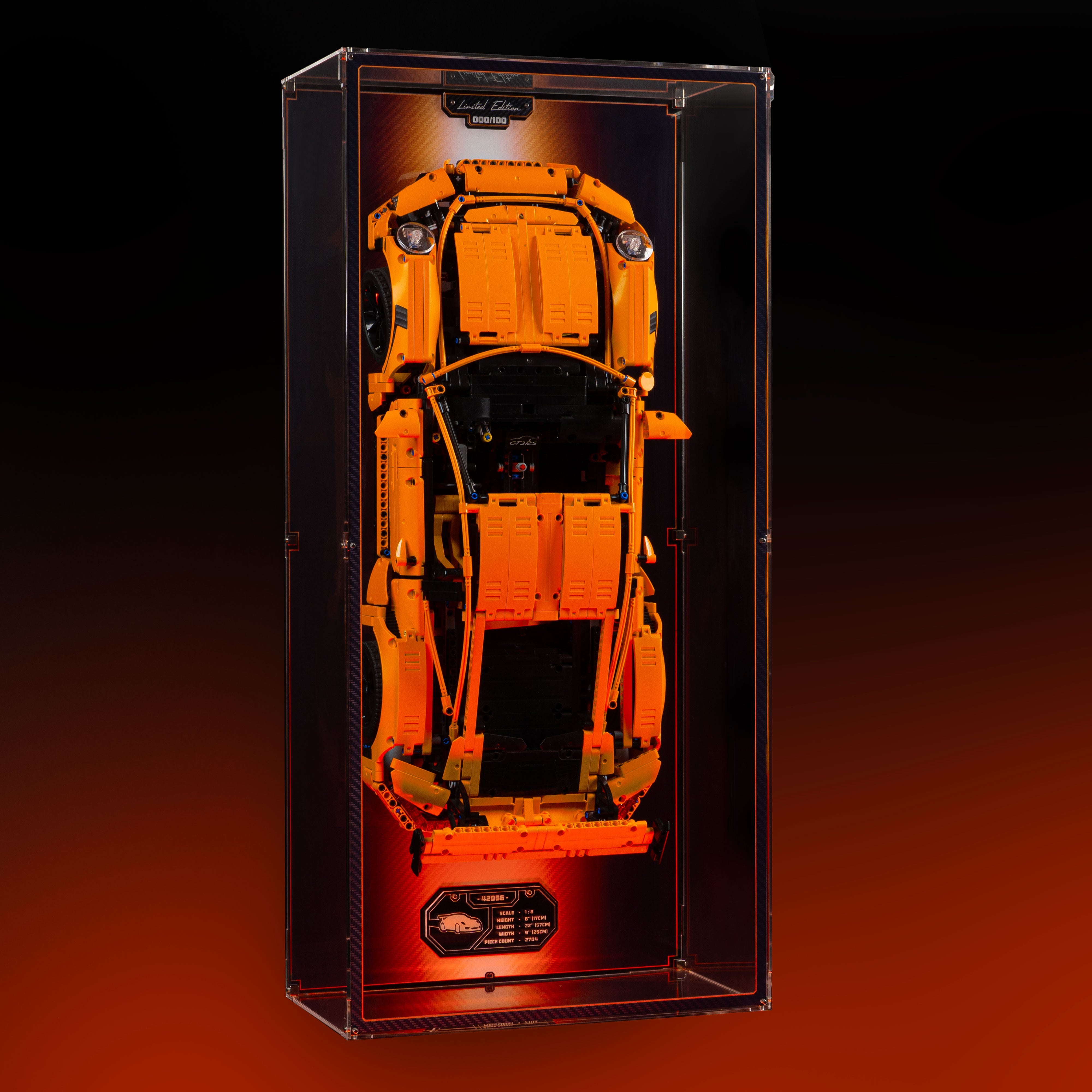 Limited Edition Wall Mounted Display Case for LEGO® Technic™ Porsche 911 GT3 RS (42056)