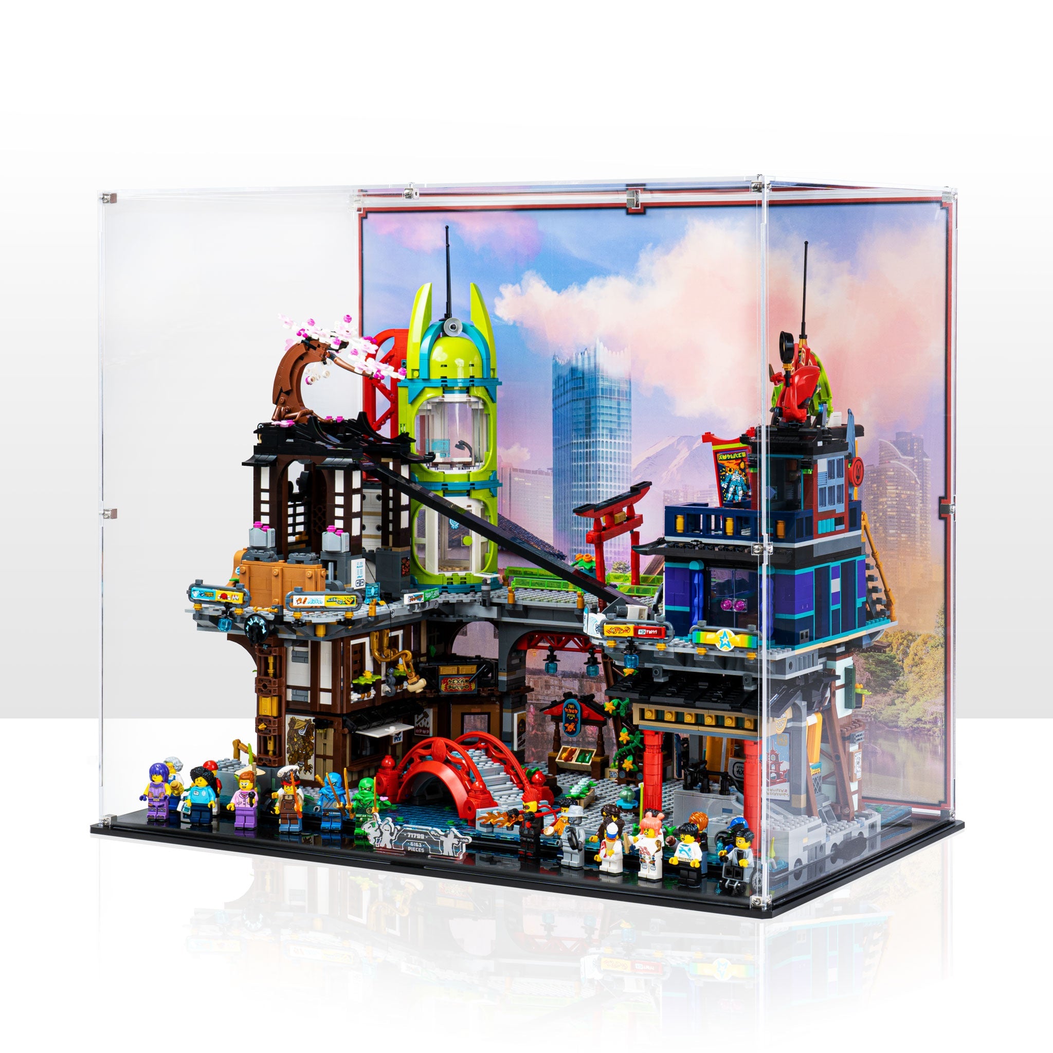Display Case for LEGO® NINJAGO® City Markets (71799)