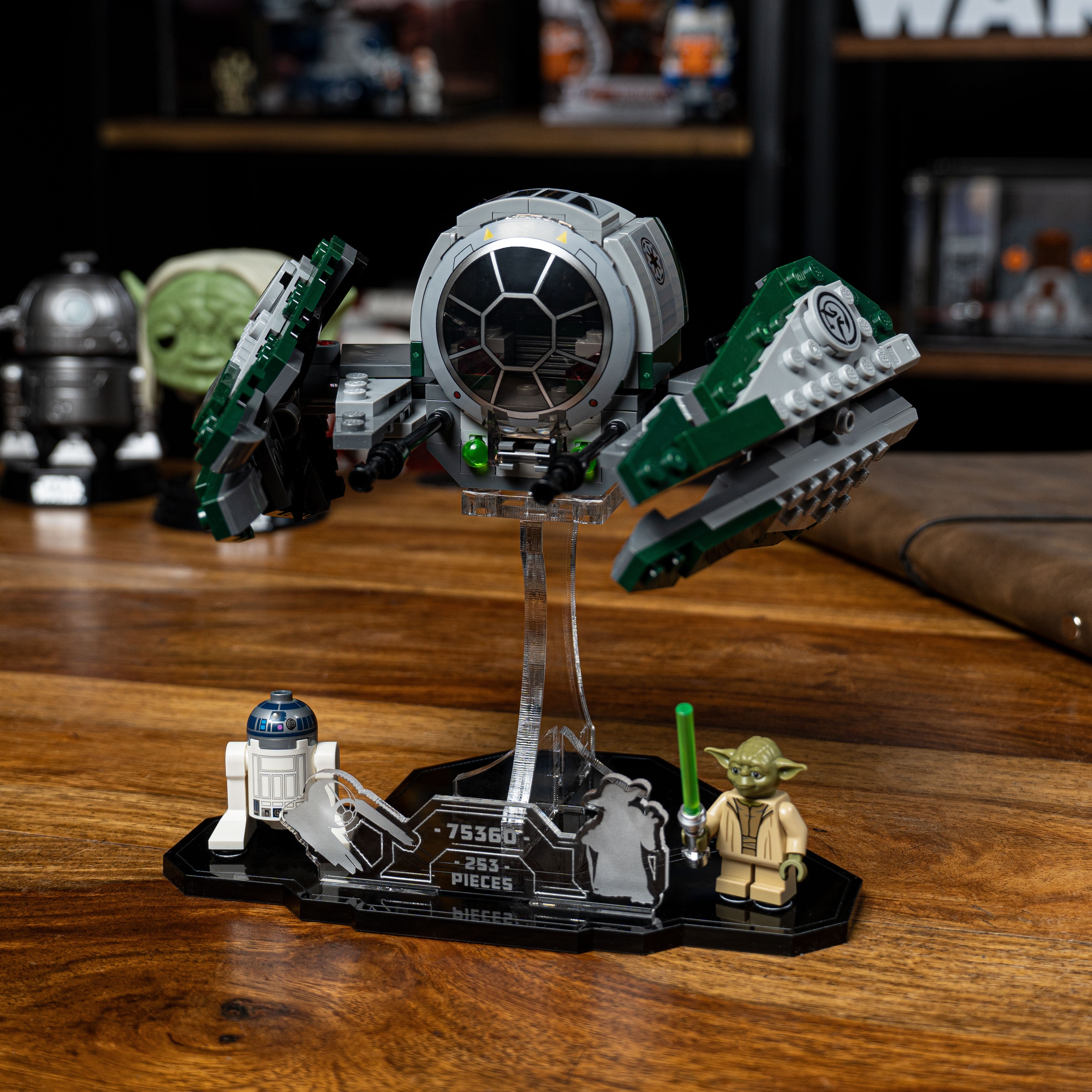 Display Stand for LEGO® Star Wars Yoda's Jedi Starfighter™ (75360)