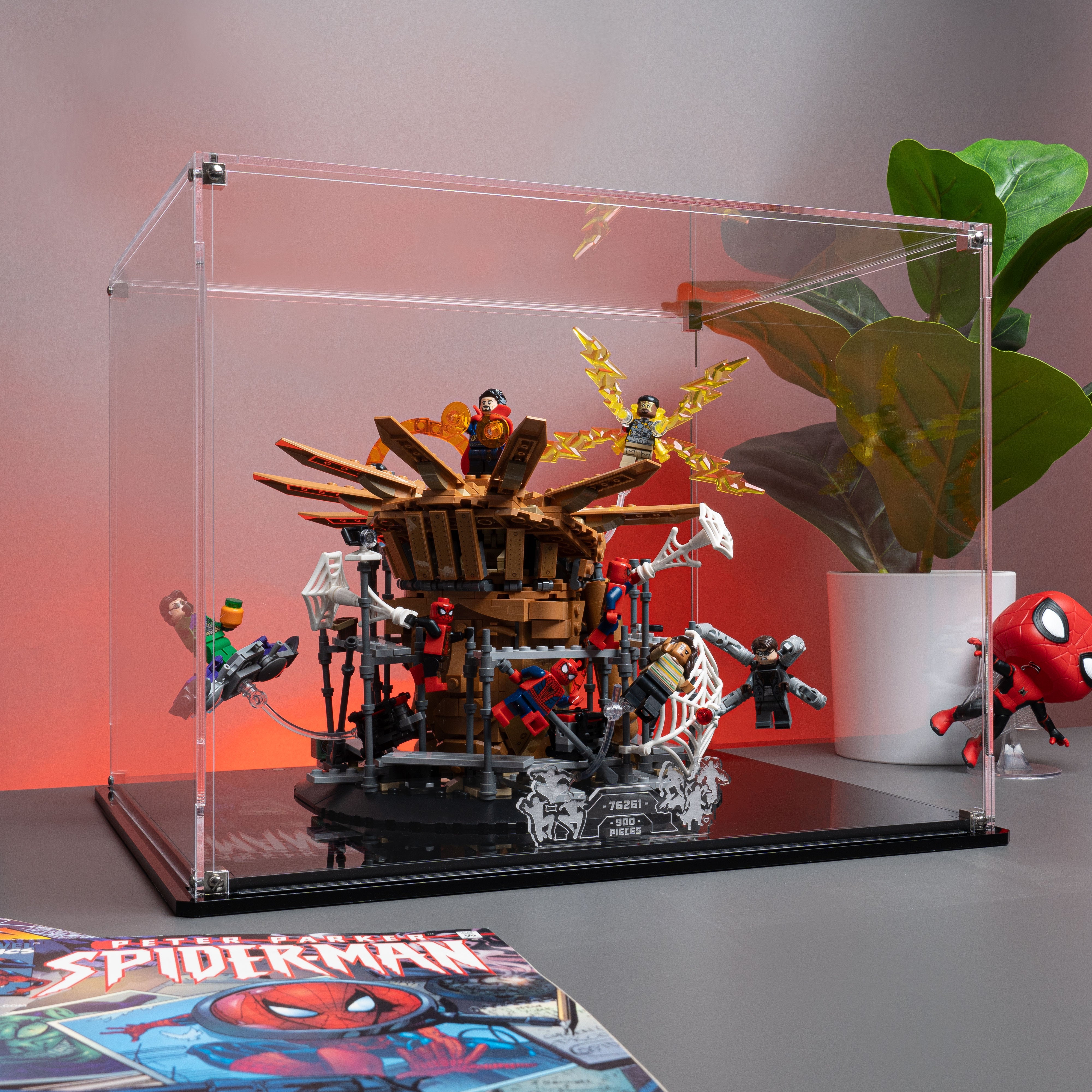 Clear Display Case for LEGO® Marvel Spider-Man Final Battle (76261)