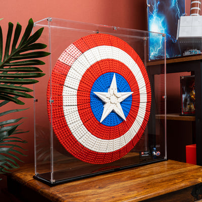 Clear Display Case for LEGO® Marvel Captain America's Shield (76262)