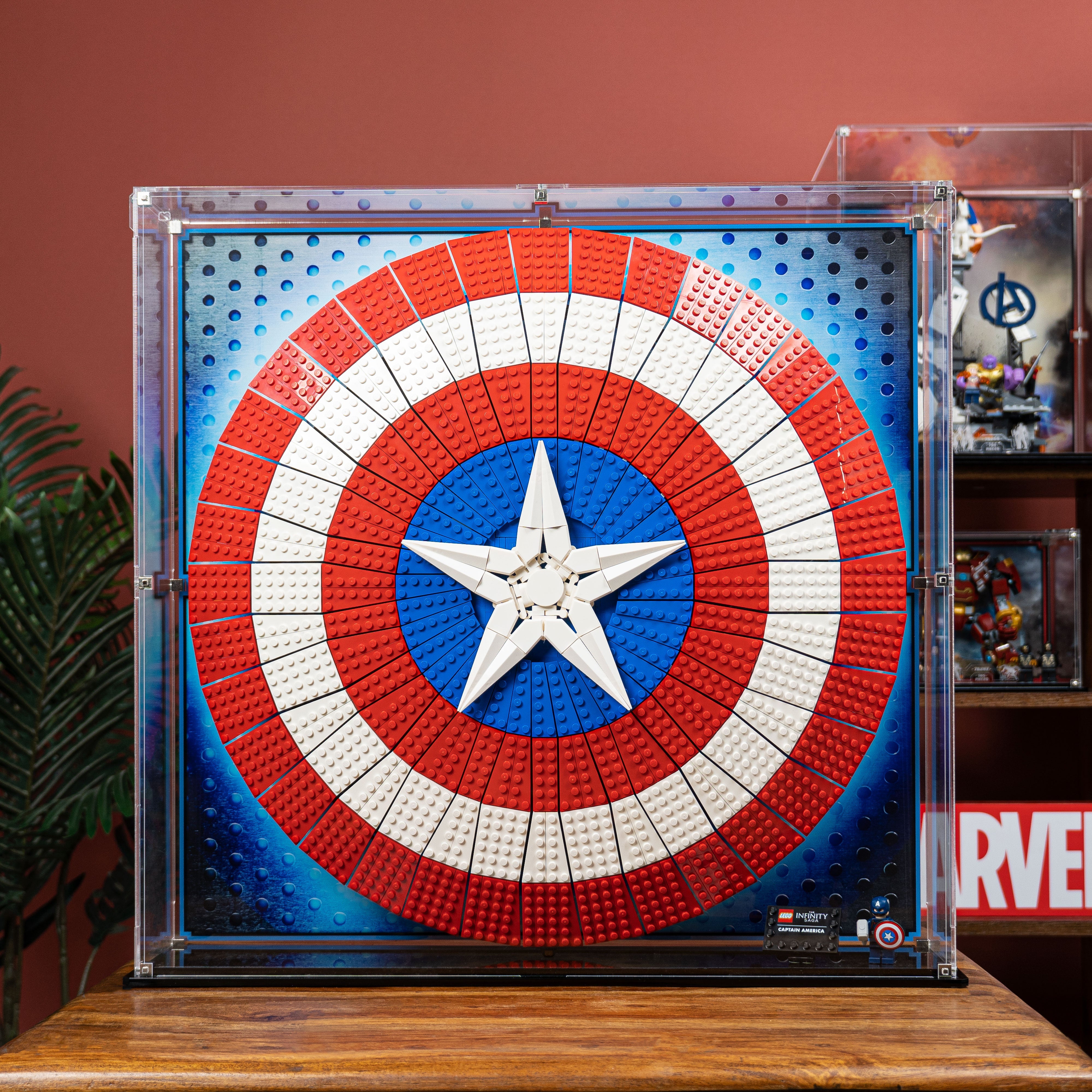 Display Case for LEGO® Marvel Captain America's Shield (76262)