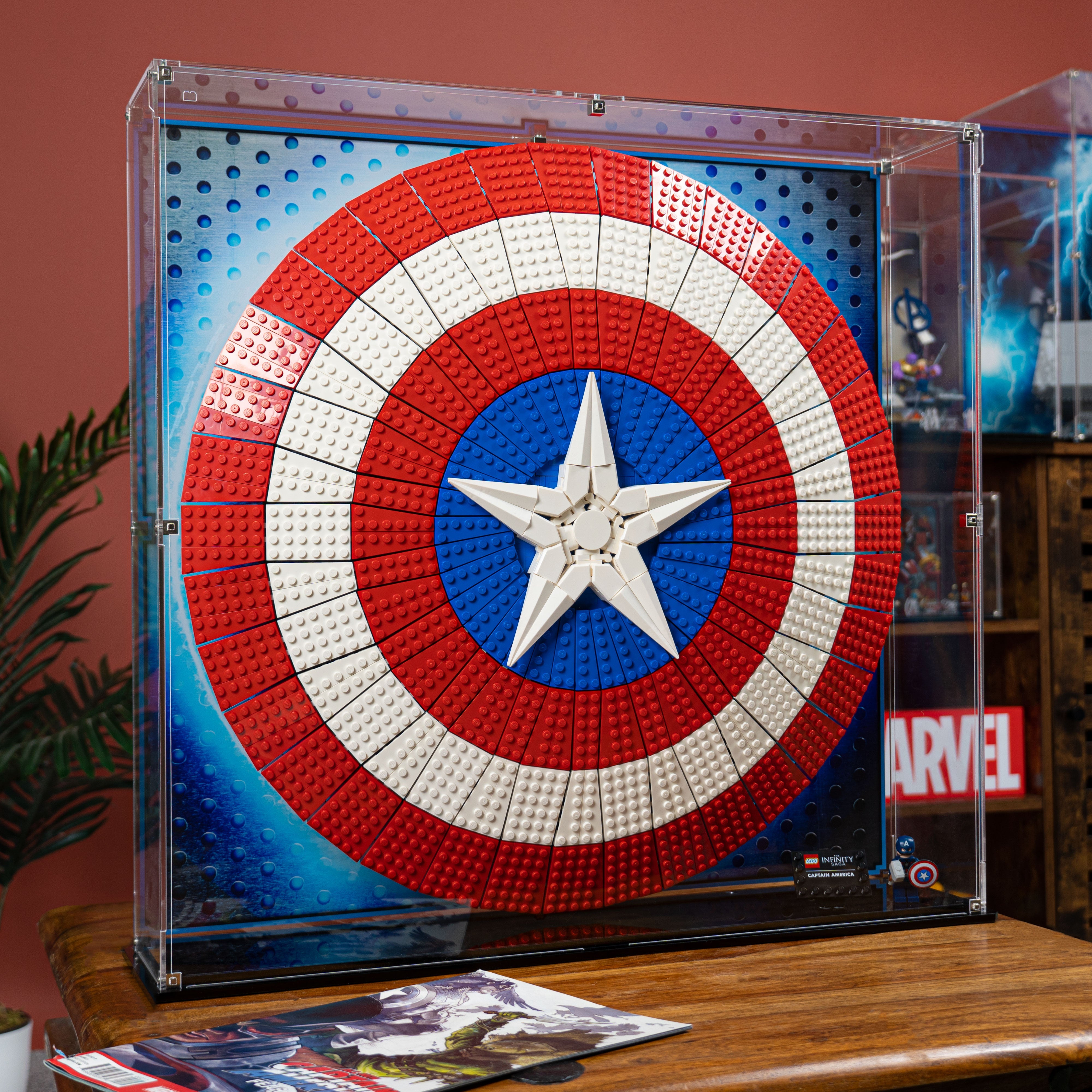 Display Case for LEGO® Marvel Captain America's Shield (76262)