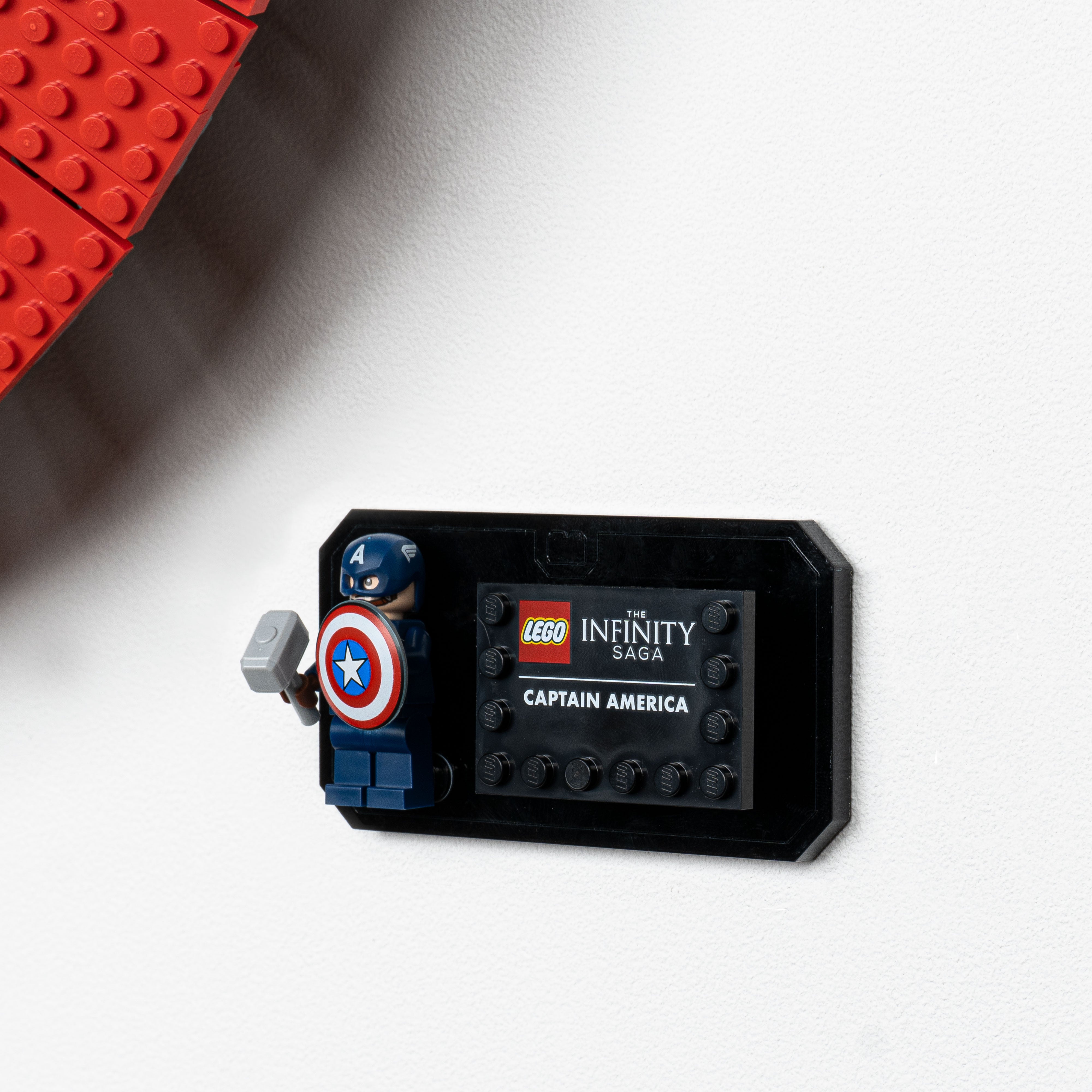 Wall mounted Display Stand for LEGO® Marvel Captain America's Shield (76262)