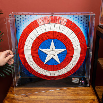 Display Case for LEGO® Marvel Captain America's Shield (76262)
