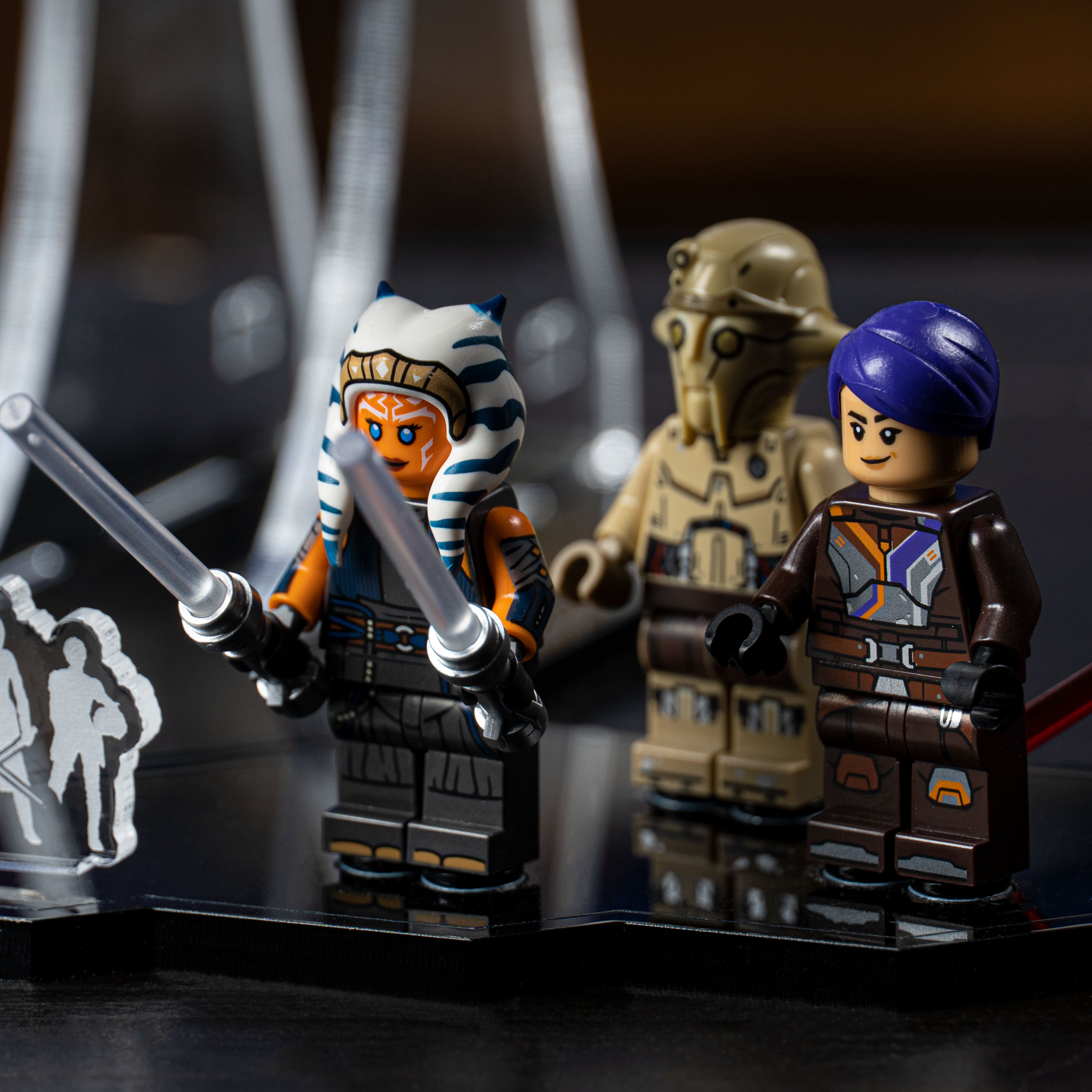 Display Stand for LEGO® Star Wars™ Ahsoka Tano's T-6 Jedi Shuttle (75362)