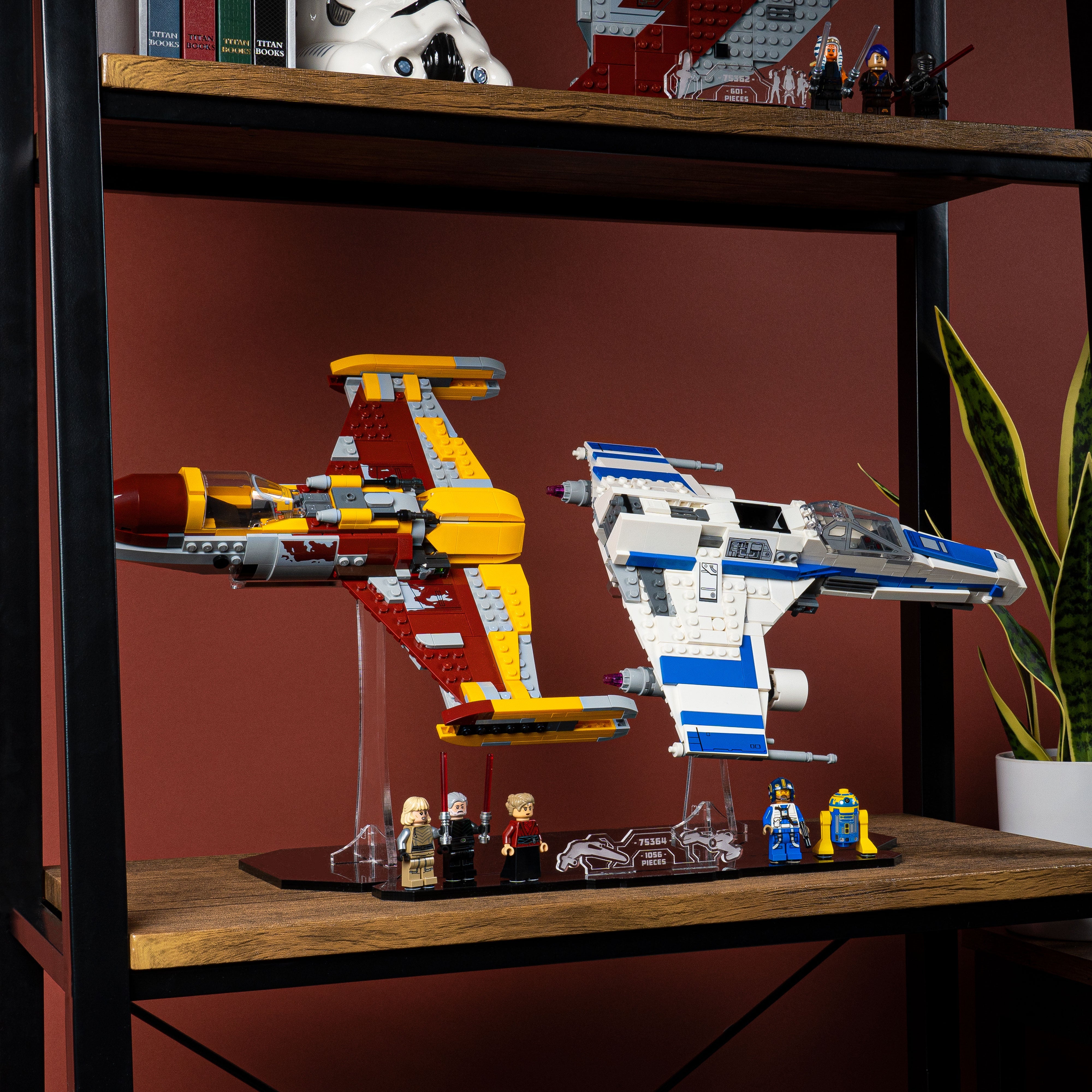 Display Stand for LEGO® Star Wars™ New Republic E-Wing™ vs. Shin Hati’s Starfighter™ (75364)