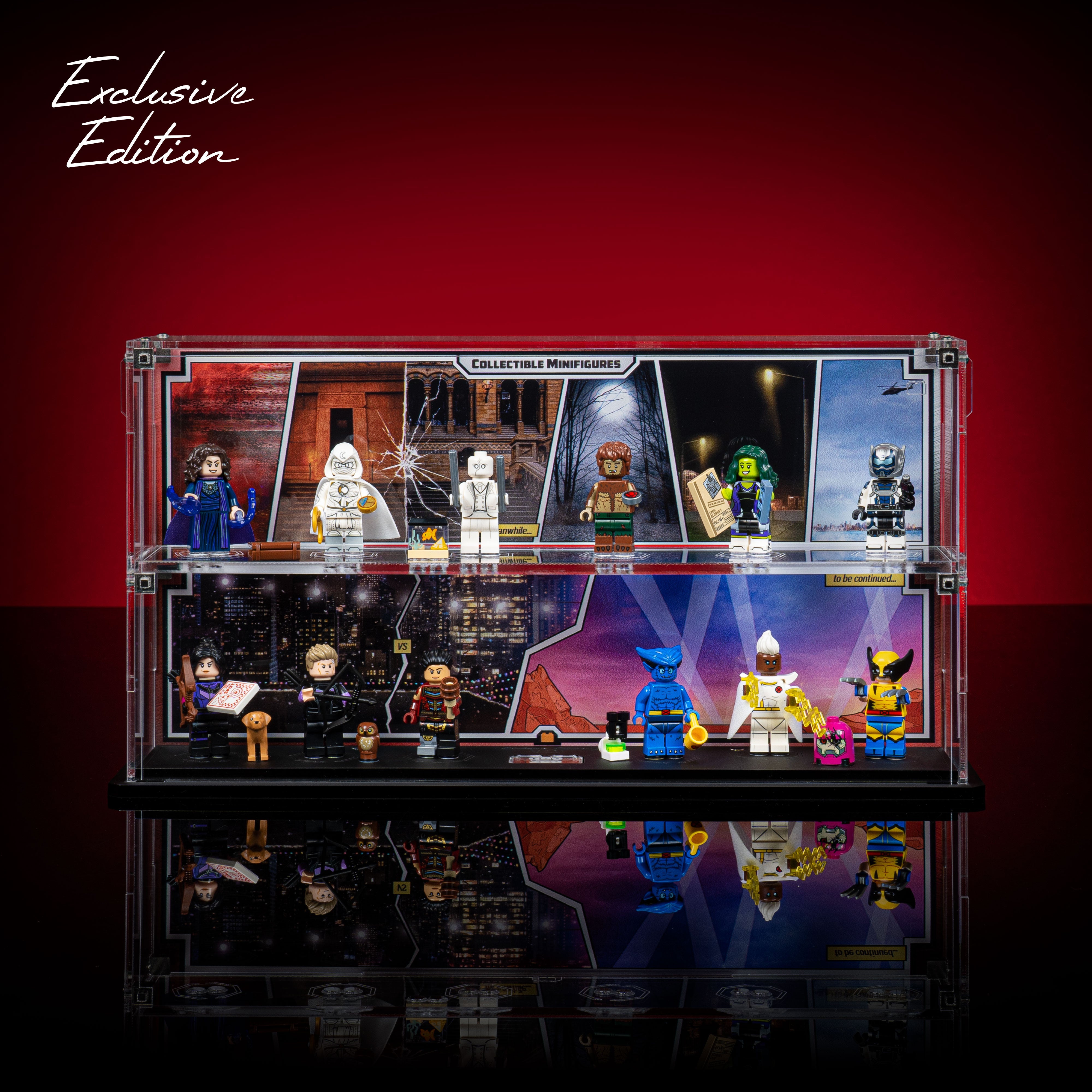 Limited Edition Display Case for LEGO® Marvel Studios Collectable Minifigure Series 2 (71039)