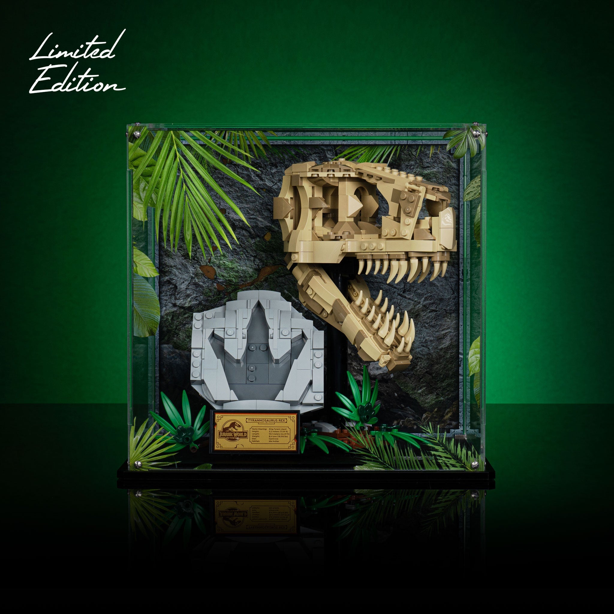 Limited Edition Display Case for LEGO® Jurassic World: Dinosaur Fossils: T. rex Skull (76964)