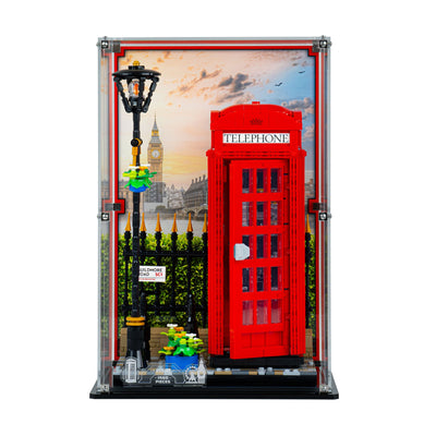 Display Case for LEGO® Ideas Red London Telephone Box (21347)
