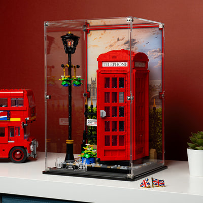 Display Case for LEGO® Ideas Red London Telephone Box (21347)
