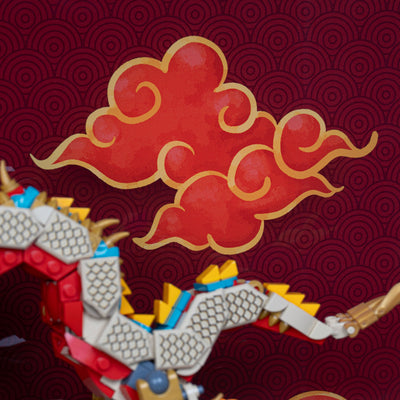 Display Case for LEGO® Spring Festival Auspicious Dragon (80112)