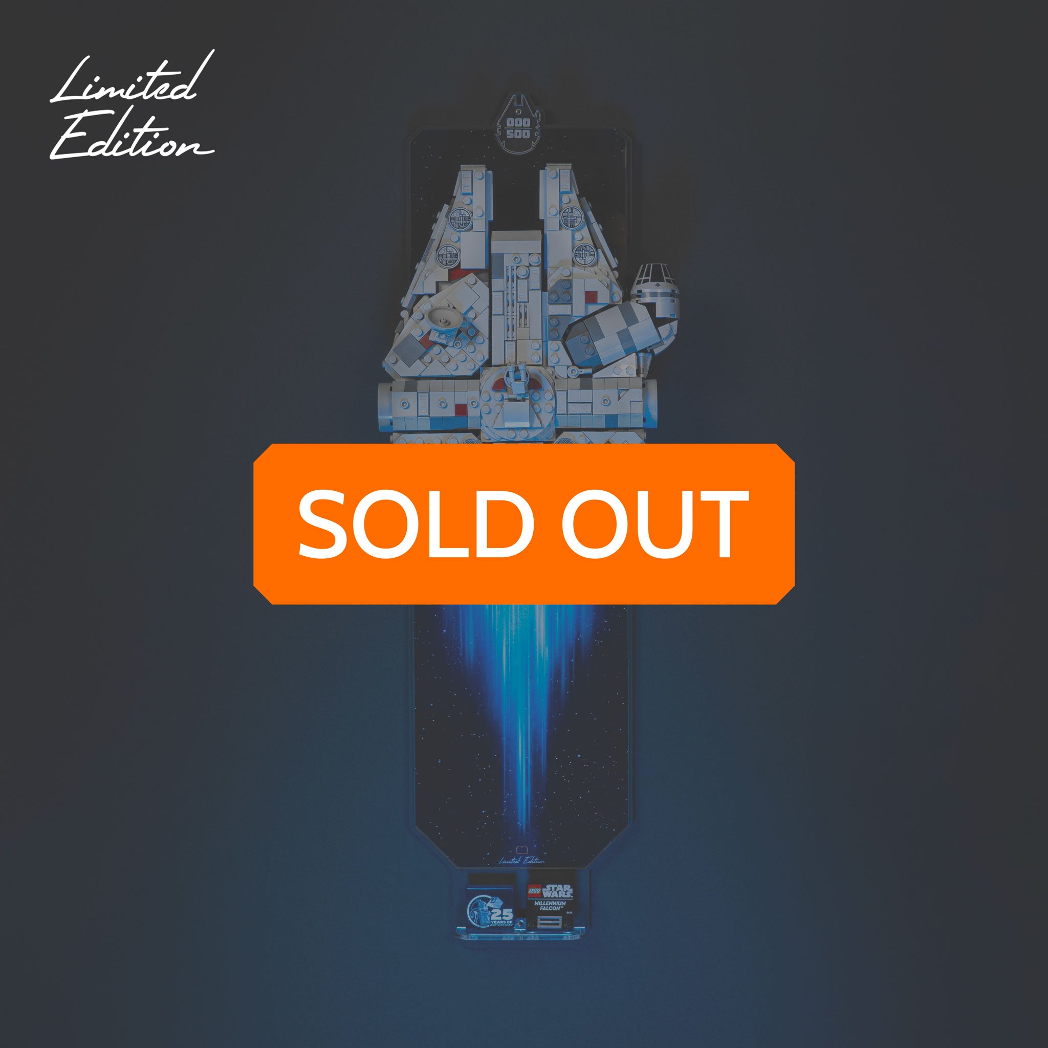 Limited Edition Wall Mounted Stand for LEGO® Star Wars™ Midi Scale Millennium Falcon™ (75375)