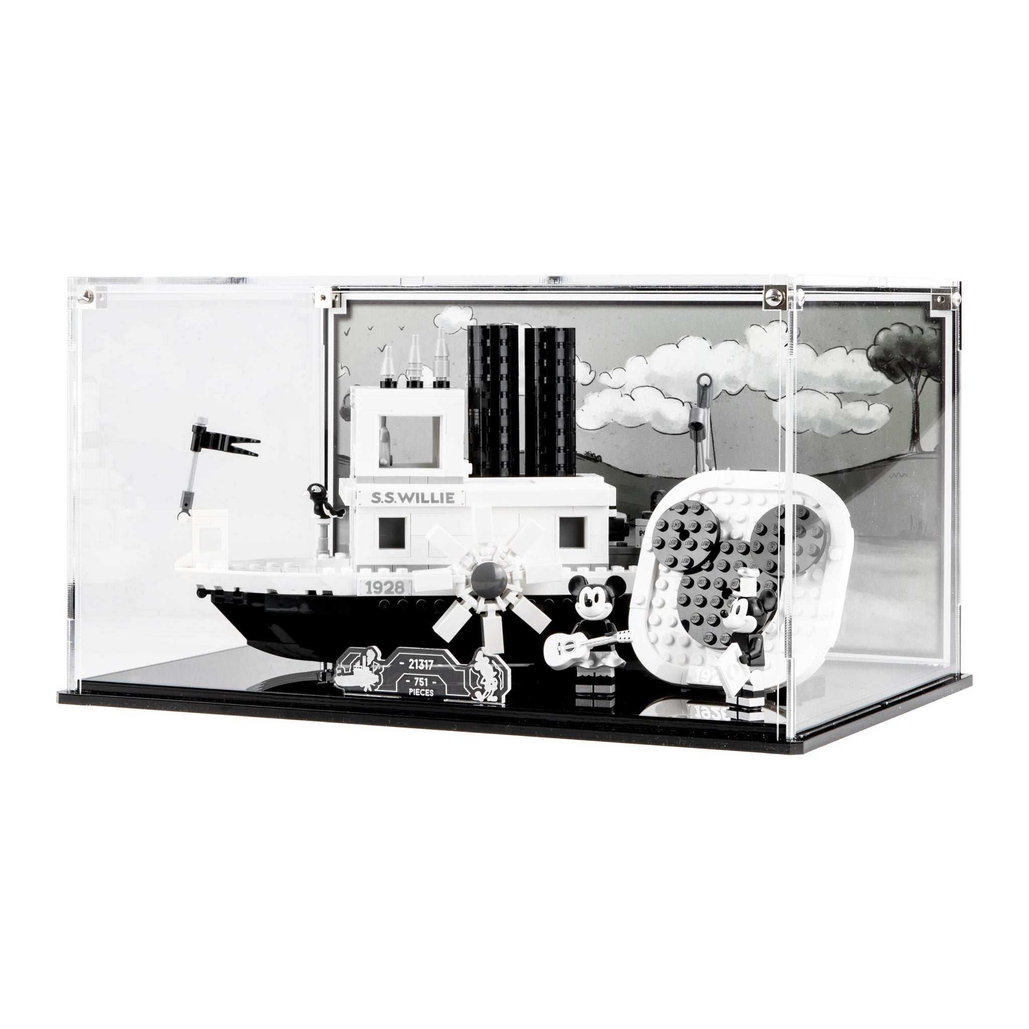 Display Case for LEGO® Ideas: Steamboat Willie (21317)