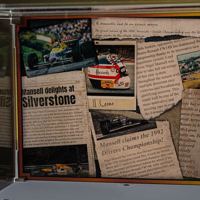 Limited Edition Display Case for LEGO® Icons: Williams Racing FW14B & Nigel Mansell (10353)