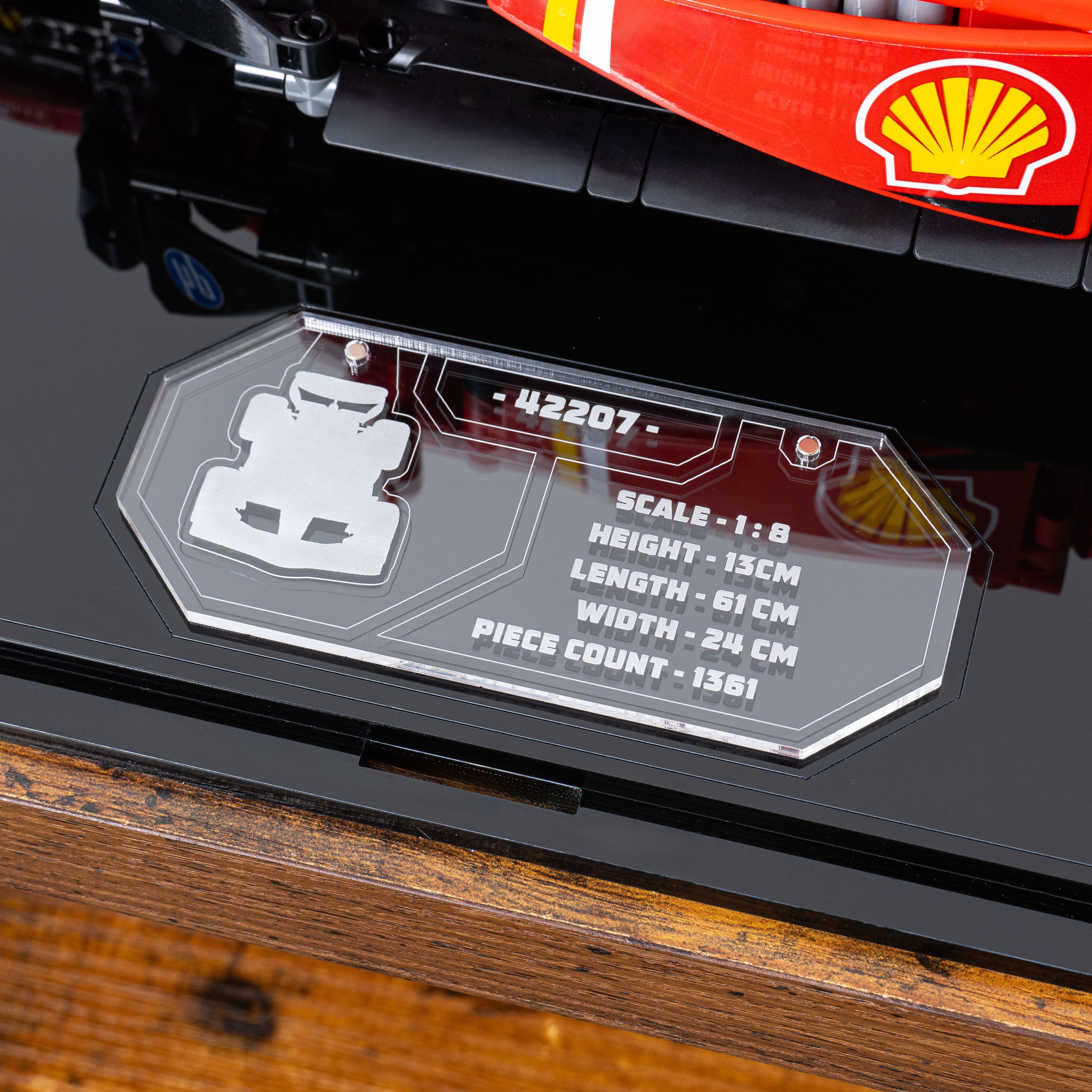 Display Case for LEGO® Technic Ferrari SF-24 F1 Car (42207)