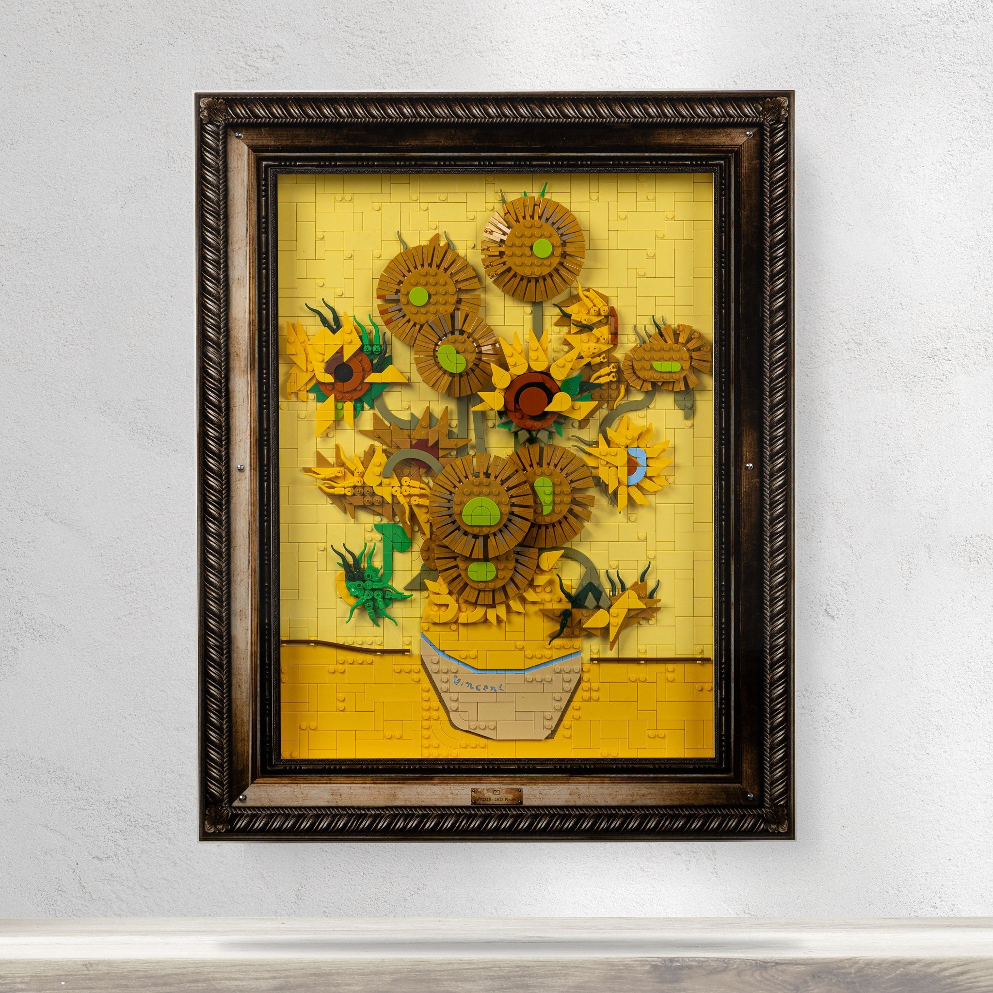 Wall Mounted Display Case for LEGO® Art: Vincent van Gogh - Sunflowers (31215)