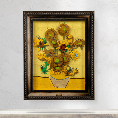 Wall Mounted Display Case for LEGO® Art: Vincent van Gogh - Sunflowers (31215)