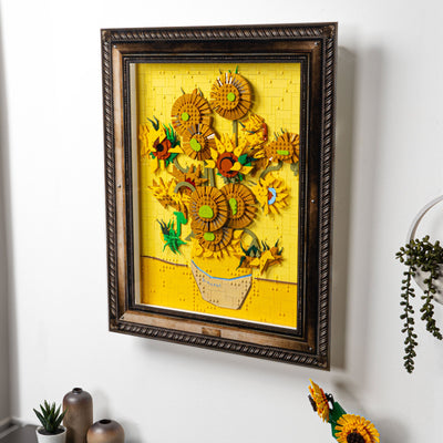 Wall Mounted Display Case for LEGO® Art: Vincent van Gogh - Sunflowers (31215)