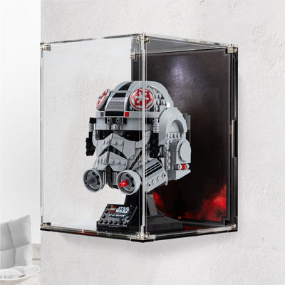 Wall-Mounted Display Case for LEGO® Star Wars: AT-AT Driver Helmet (75429)