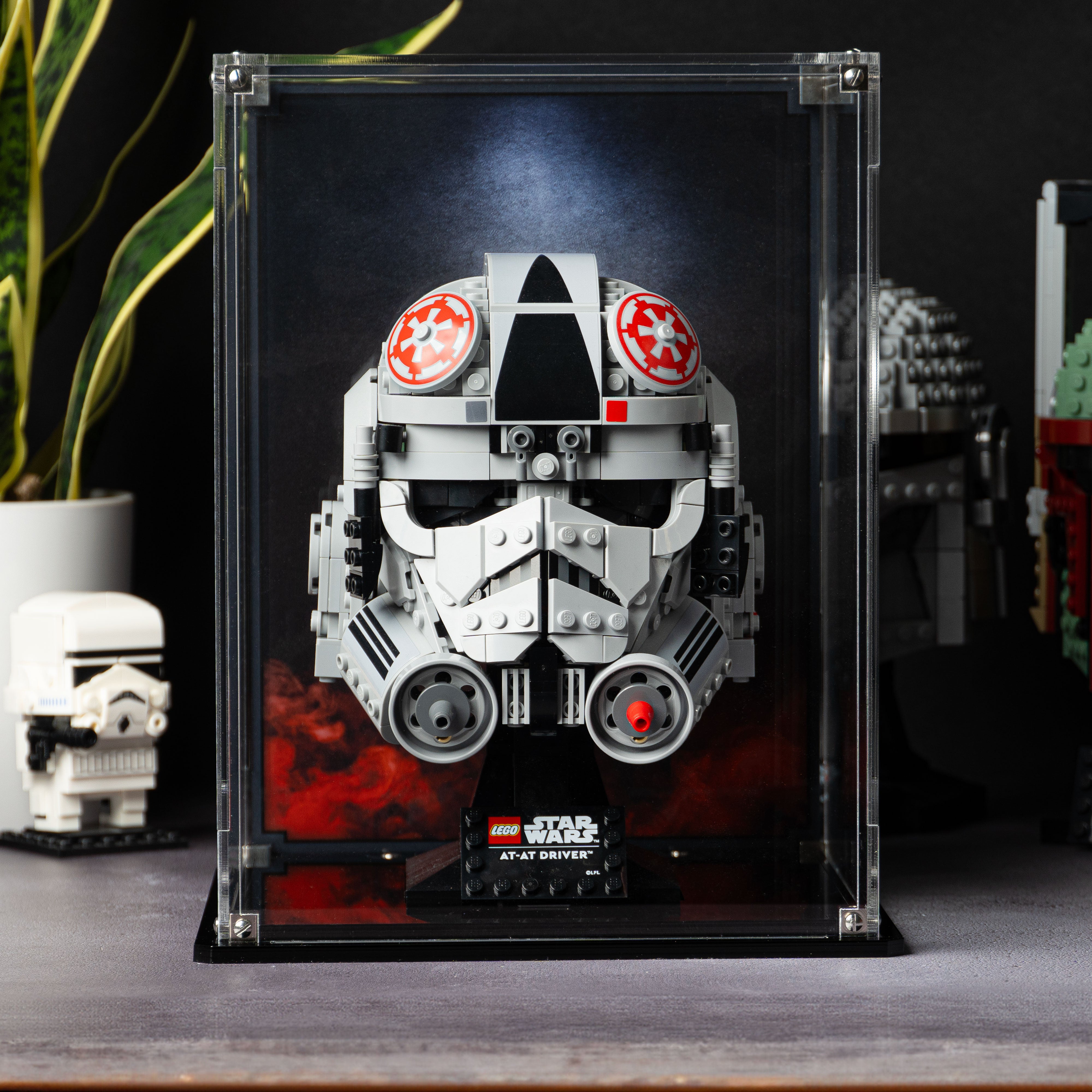 Display Case for LEGO® Star Wars: AT-AT Driver Helmet (75429)
