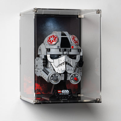 Wall-Mounted Display Case for LEGO® Star Wars: AT-AT Driver Helmet (75429)