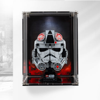 Wall-Mounted Display Case for LEGO® Star Wars: AT-AT Driver Helmet (75429)