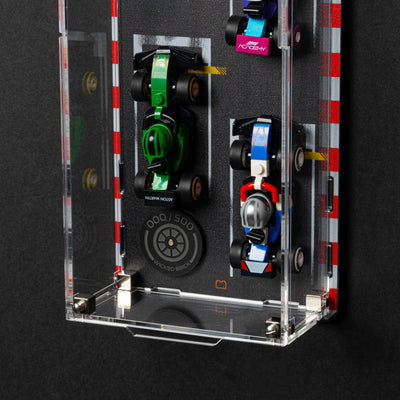 Limited Edition Wall Mounted Display Case for LEGO® F1® Collectible Race Cars (71049)