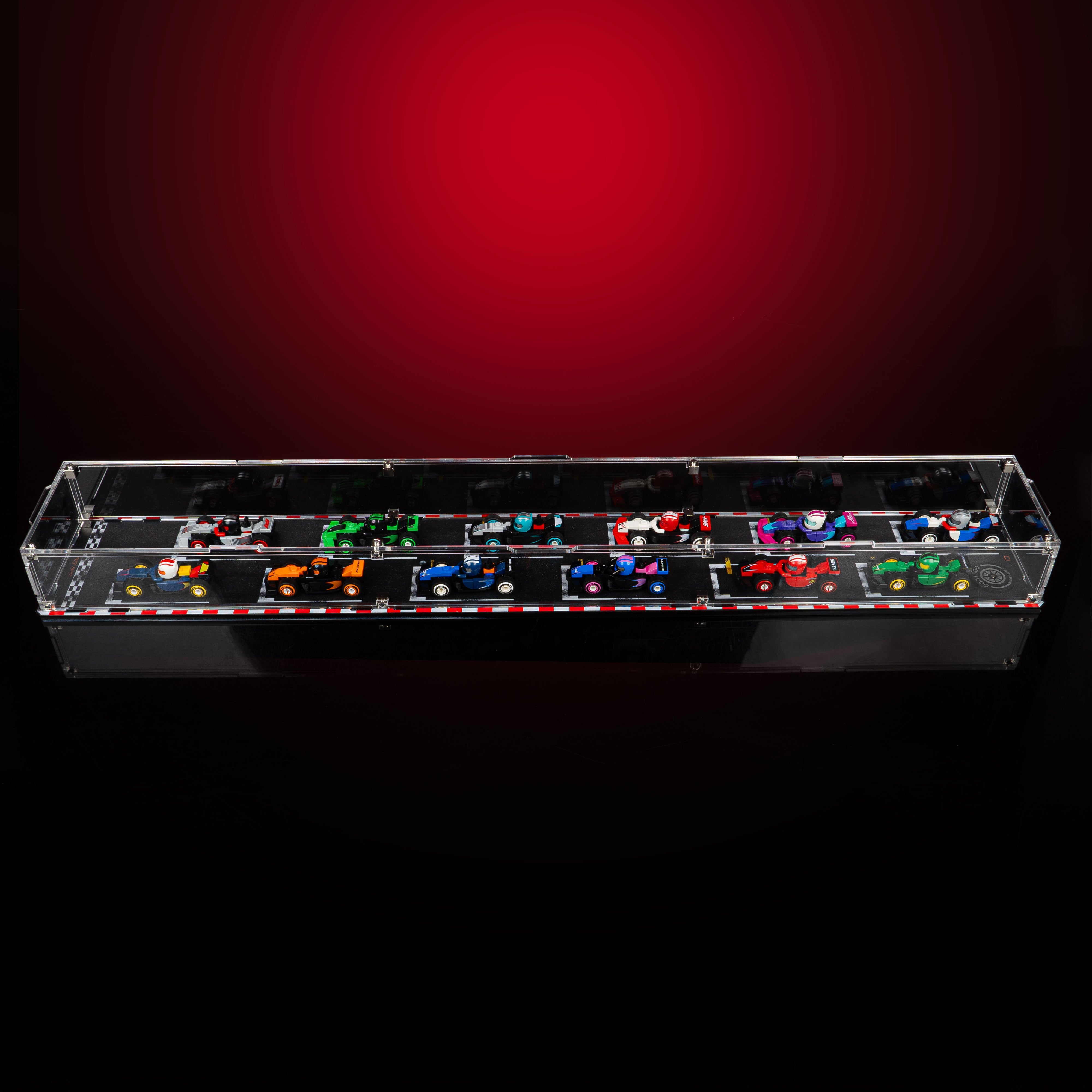 Limited Edition Wall Mounted Display Case for LEGO® F1® Collectible Race Cars (71049)