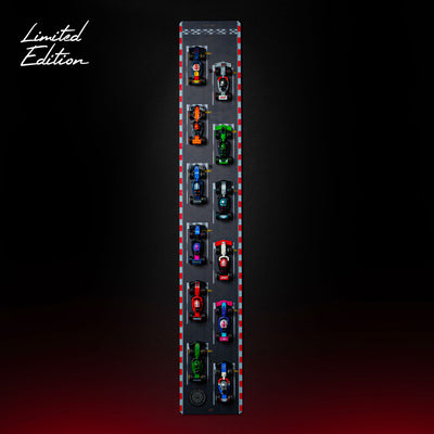 Limited Edition Wall Mounted Display Stand for LEGO® F1® Collectible Race Cars (71049)