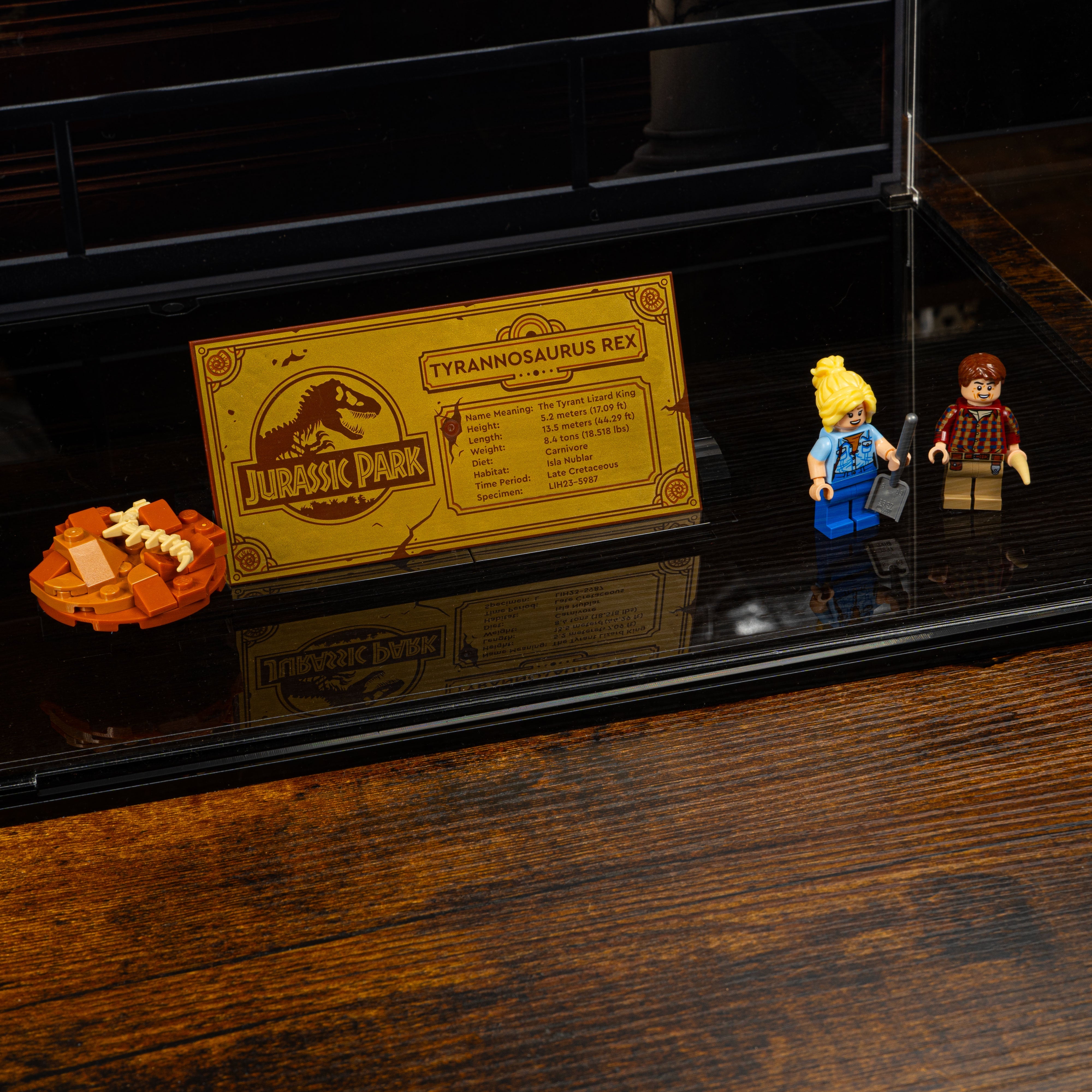 Display Case for LEGO® Jurassic Park: Dinosaur Fossils - Tyrannosaurus Rex (76968)