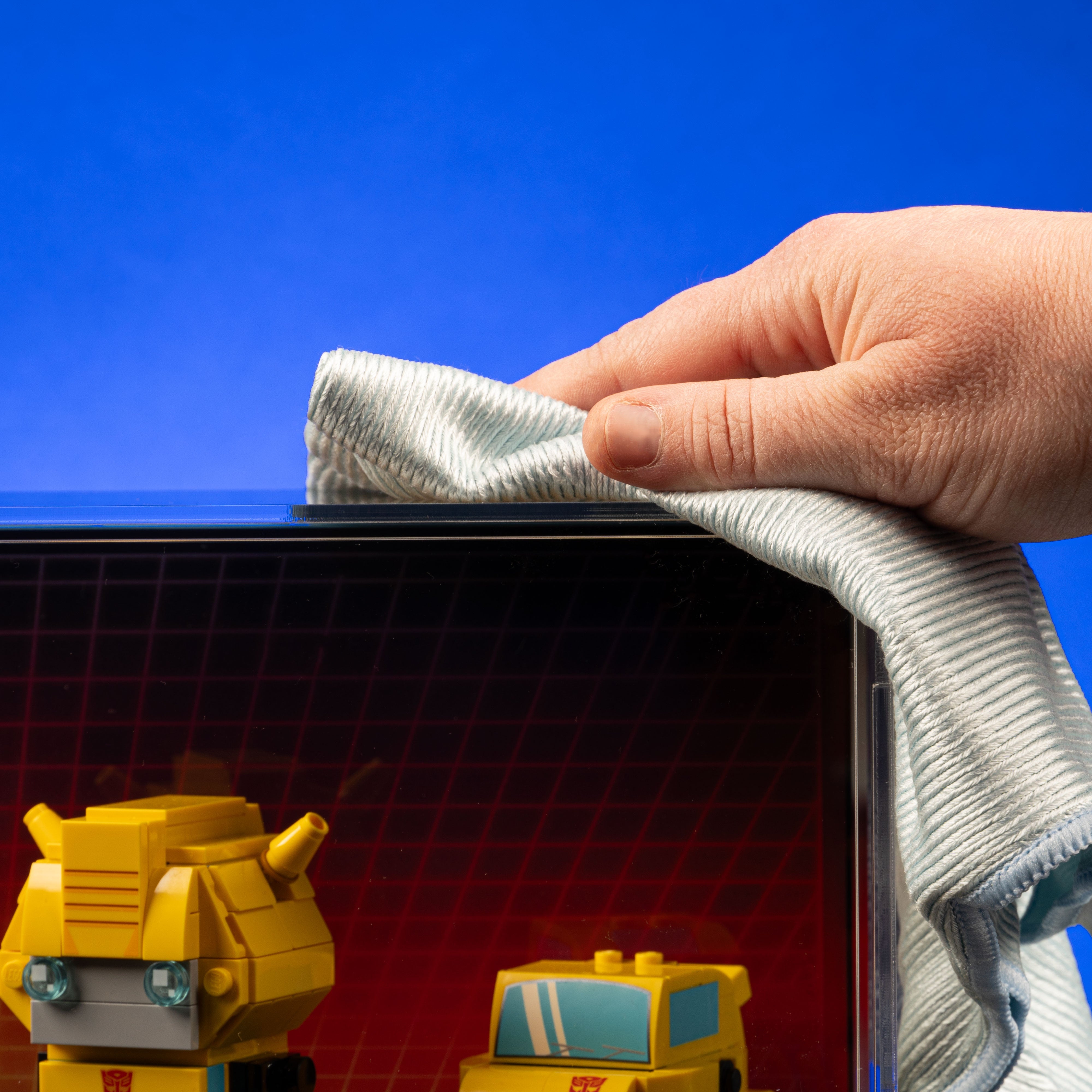 Limited Edition Duo Display Case for LEGO® BrickHeadz Optimus Prime Robot & Vehicle (40803) & Bumblebee Robot & Vehicle (40804)