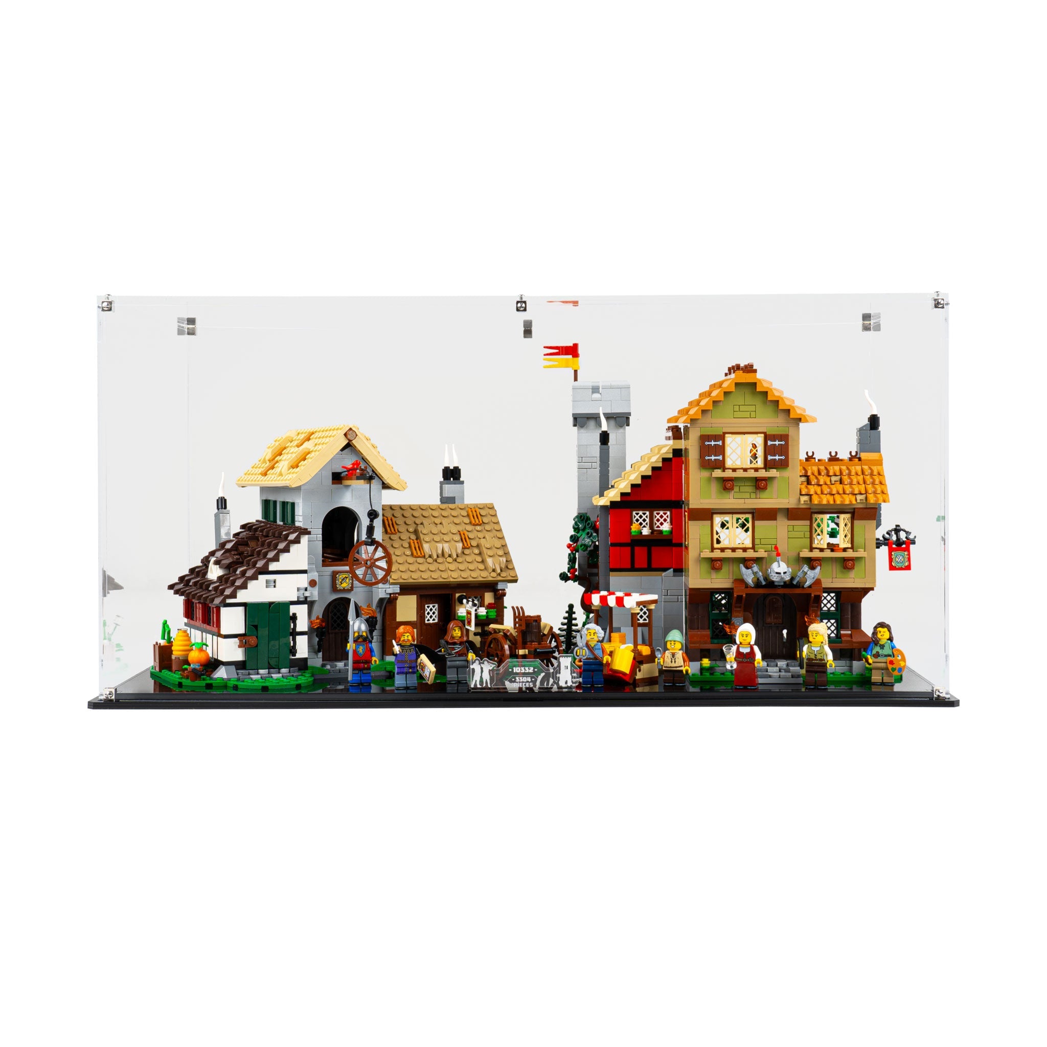 Display Case for LEGO® Icons Medieval Town Square (10332)