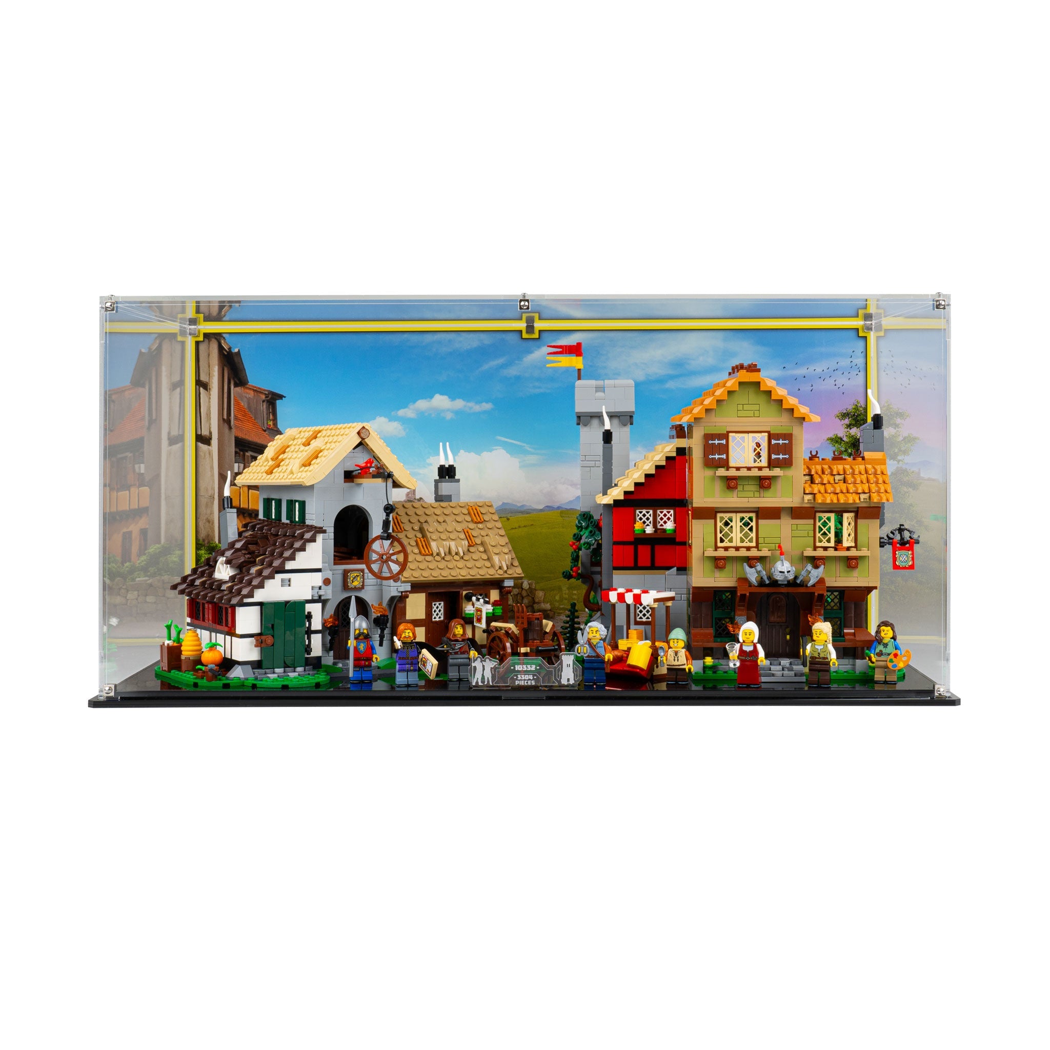 Display Case for LEGO® Icons Medieval Town Square (10332)
