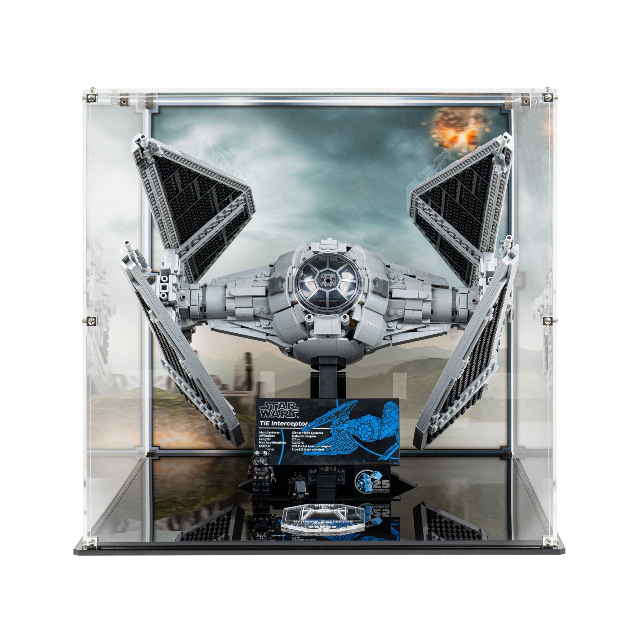 Display Case for LEGO® Star Wars TIE Interceptor™ (75382)