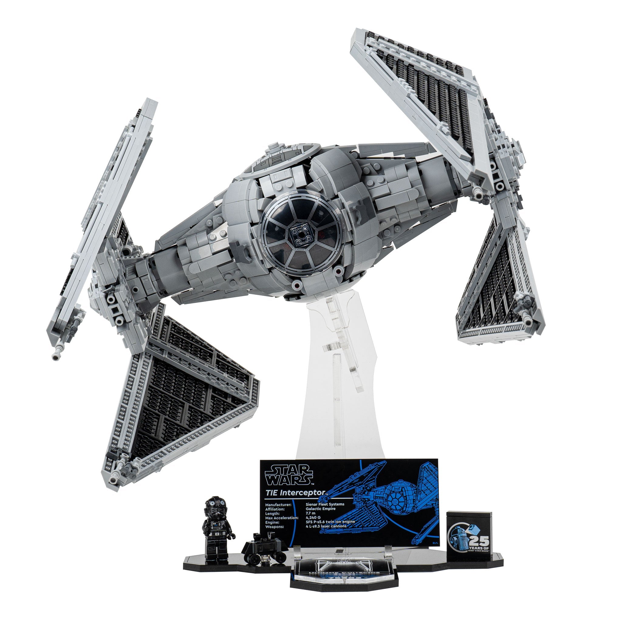 Display Stand for LEGO® Star Wars TIE Interceptor™ (75382)
