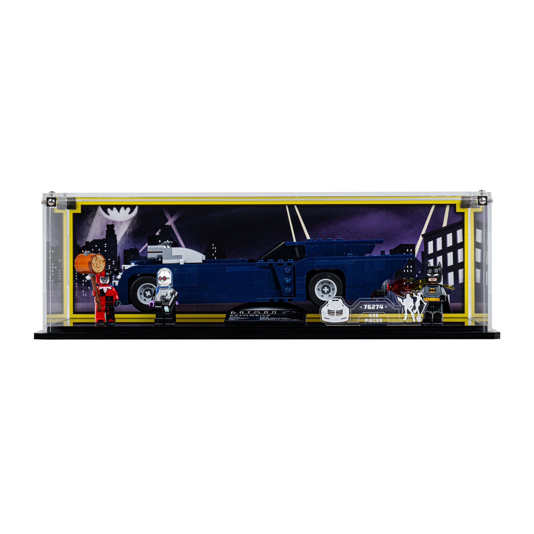 Display Case for LEGO Batman: Batman™ with the Batmobile™ vs. Harley Quinn™ and Mr. Freeze™ (76274)