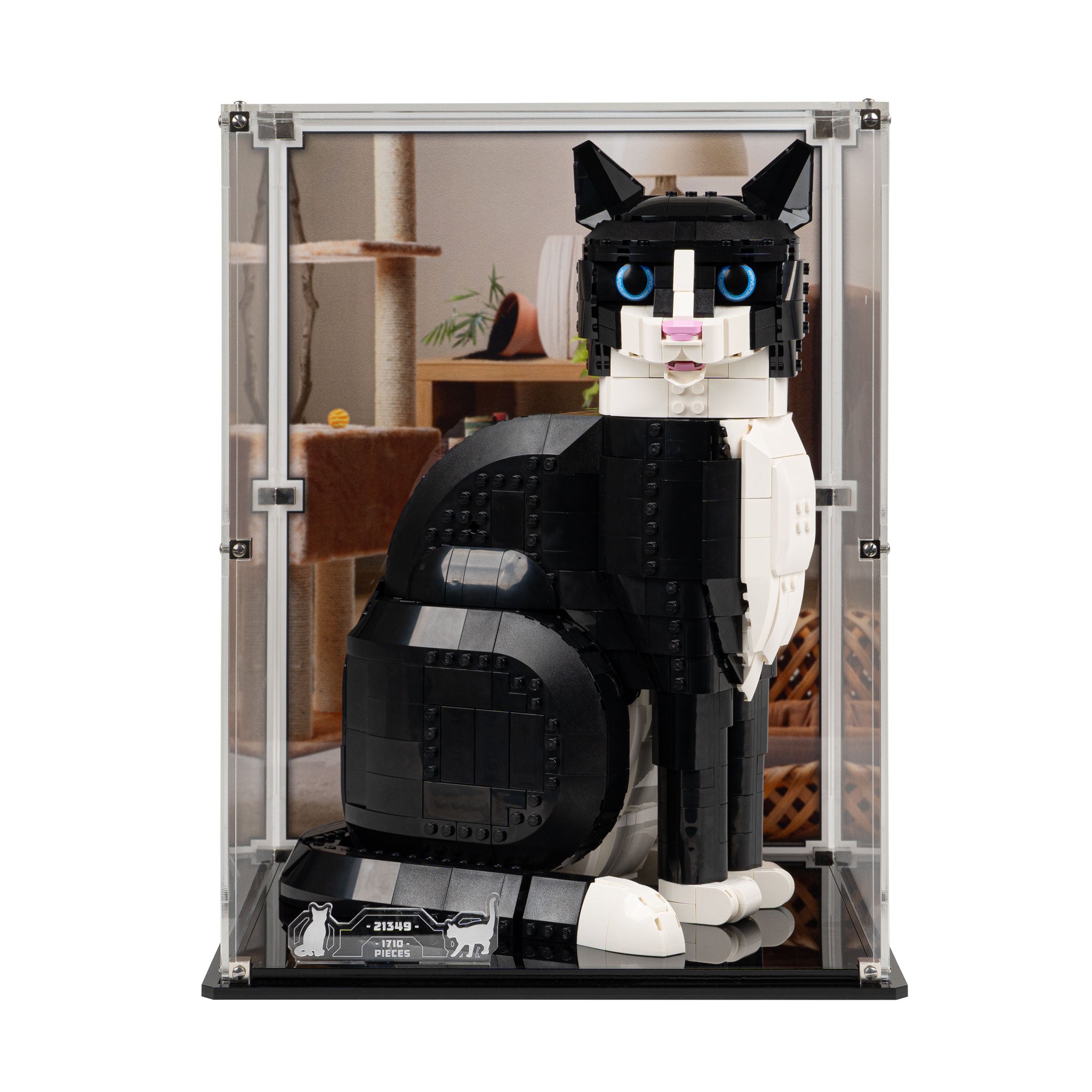 Display Case for LEGO® Tuxedo Cat (21349)