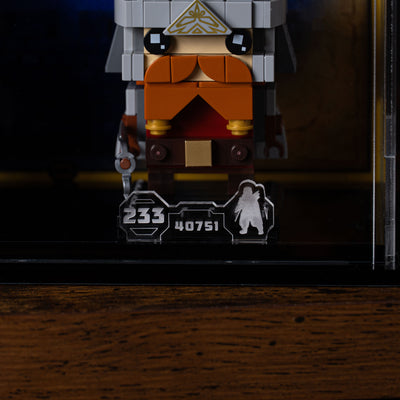 Display Case for LEGO® BrickHeadz Legolas & Gimli (40751)