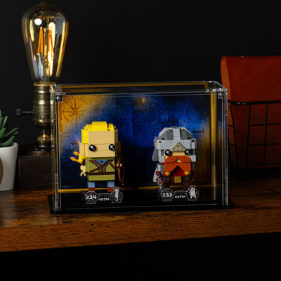 Display Case for LEGO® BrickHeadz Legolas & Gimli (40751)